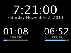 Show time and back time