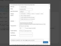 Product Dropdown Field For Contact Form Screenshot 2