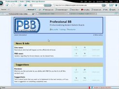 The index-page of PBB in an early state