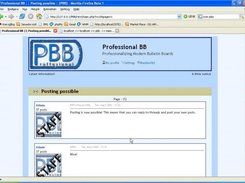 The topic-page of PBB in an early state