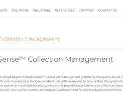 Profium Sense Collection Management Screenshot 1