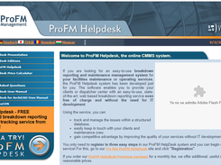 ProFM Helpdesk Screenshot 1