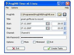 ProgDVB Timer v0.5 beta (english version)