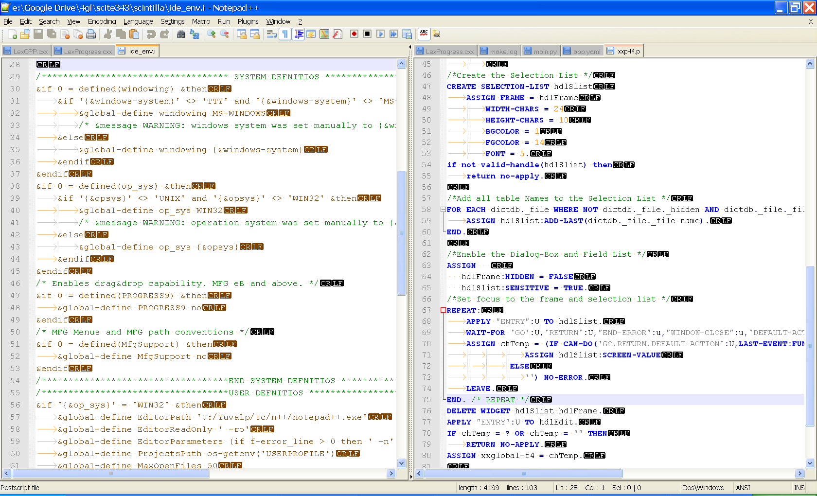 Progress 4GL / ABL support for Notepad++ download | SourceForge.net