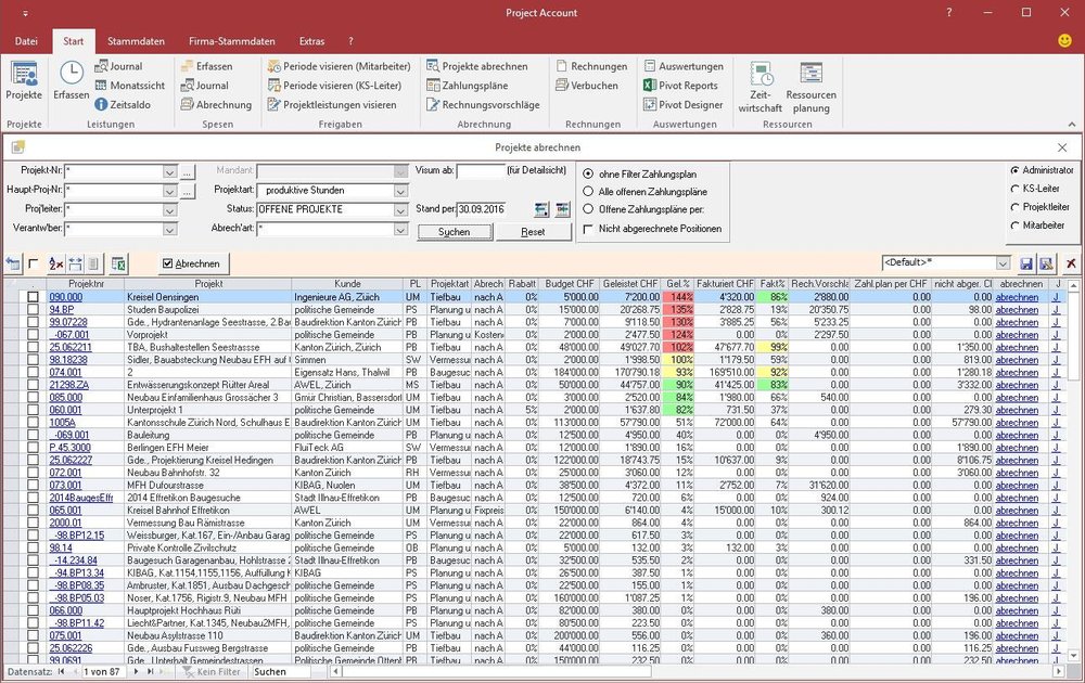 Project Account Screenshot 1