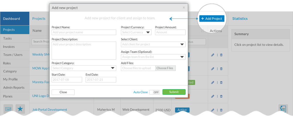 Project Board Screenshot 1