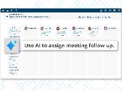 Summarize meetings and assign tasks and other action items  with due dates, all linked to projects.