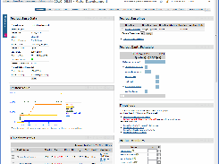 The Project Page - Part of it - The user determines the portlet layout