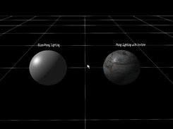 Phong and Blinn-Phong lighting with and without texturing and bump mapping