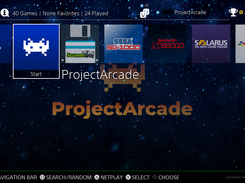 ProjectArcade Dynamic - Main menu