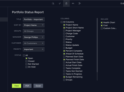 Choose from our extensive list of one-click reports that show you project status, tasks, workload and more. Create custom reports to see exactly what you need.