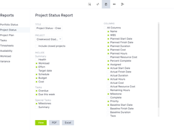 Choose from our extensive list of one-click reports that show you project status, tasks, workload and more. Create custom reports to see exactly what you need.