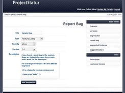 Bug Report Page from Beta 1.2
