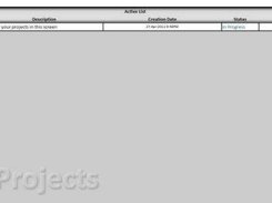 View your active projects.