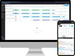 Projul offers SEVEN different schedules so that everyone on your team can find a view they’re comfortable with. Featuring both project-specific schedules (timeline, month view, gantt) and people-specific schedules (day, week, month, calendar), there’s something for everyone - regardless of your software experience.   It’s important to note that a change made in one schedule updates to all the others (alerting users to change of assignments is optional). Scheduling has never been so collaborative and flexible!