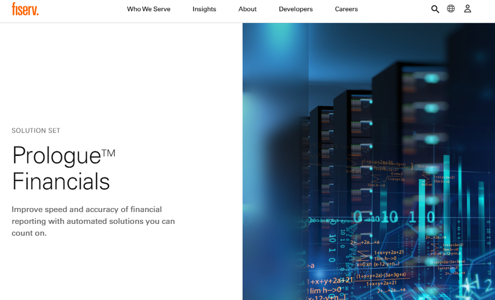 Prologue Financials Screenshot 1