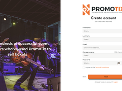 Create your free PromoTix account