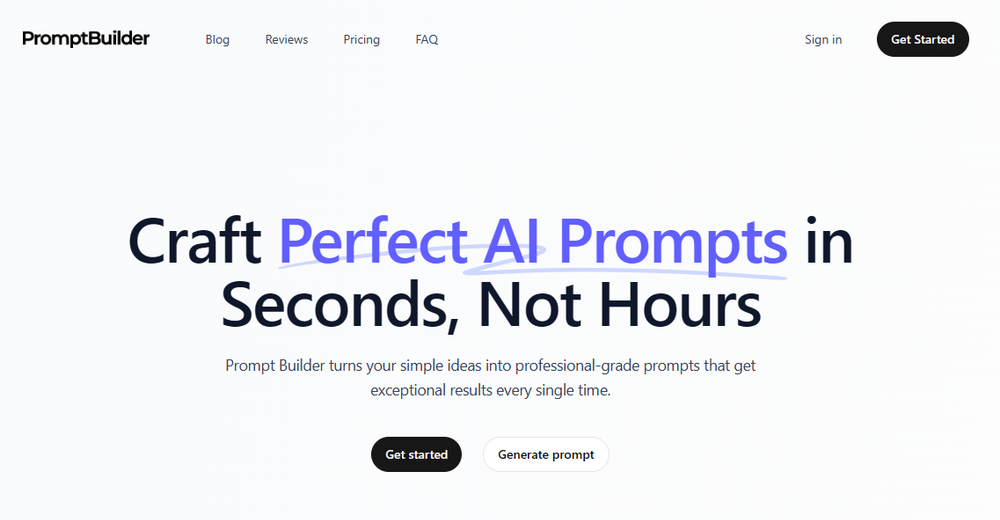 Prompt Builder Screenshot 1