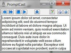 PromptCast in prompt mode.