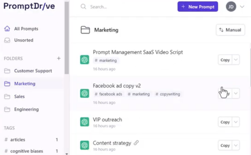 PromptDrive Screenshot 1
