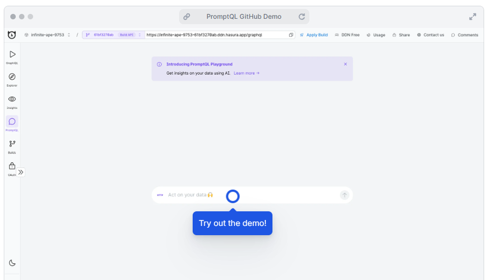 PromptQL Screenshot 1