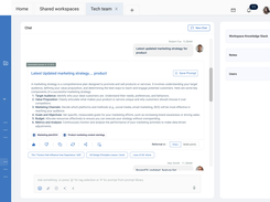 Multiple chat in workspace