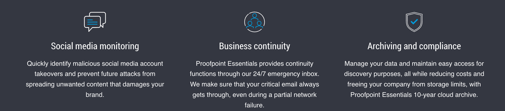 Proofpoint Essentials Screenshot 1