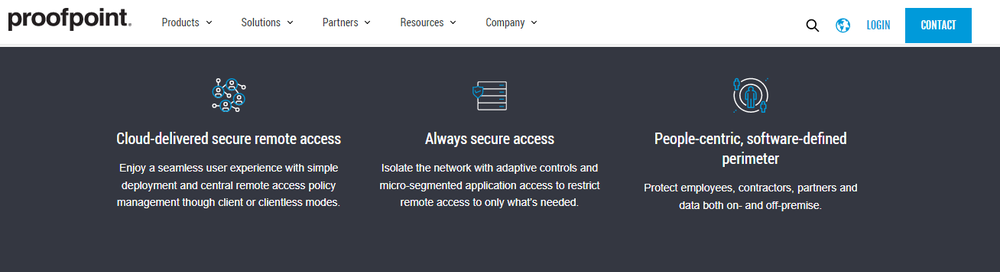 Proofpoint Secure Access Screenshot 1