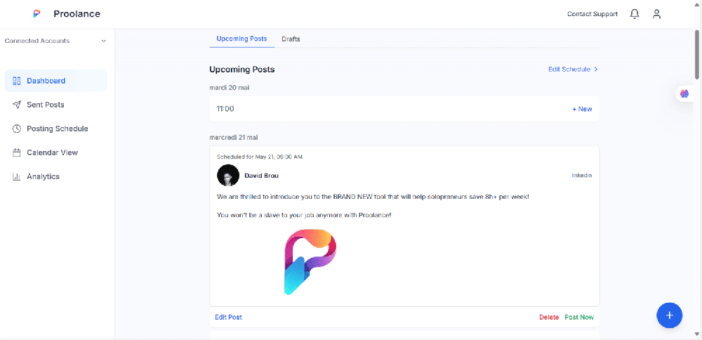 Proolance Dashboard
