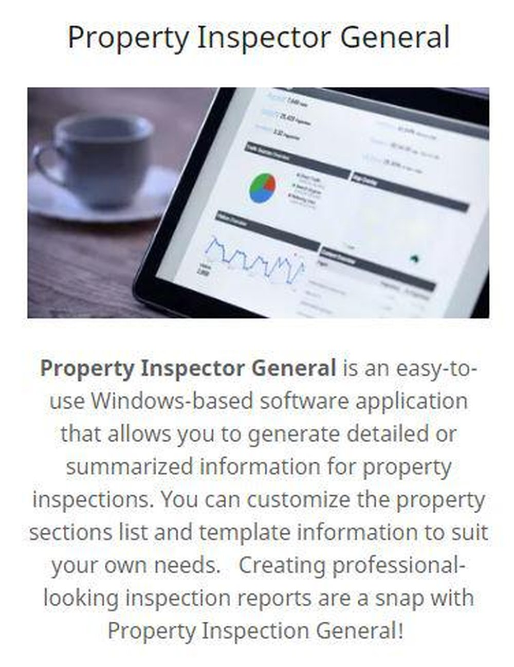 Property Inspector General Screenshot 1