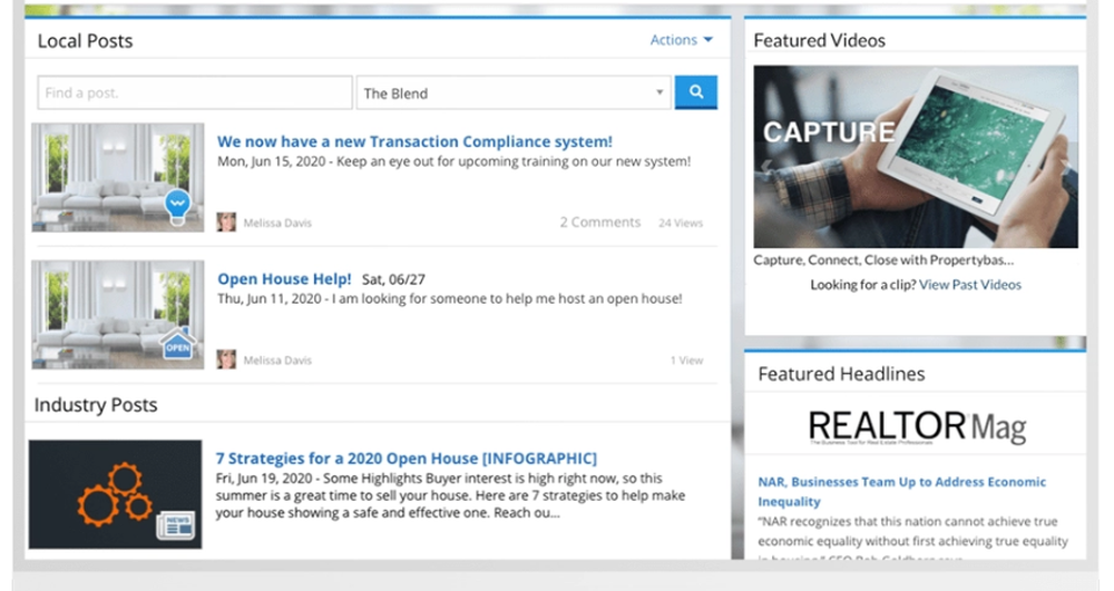 Propertybase Back Office Screenshot 1