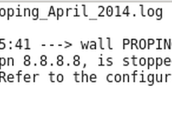 Linux log file