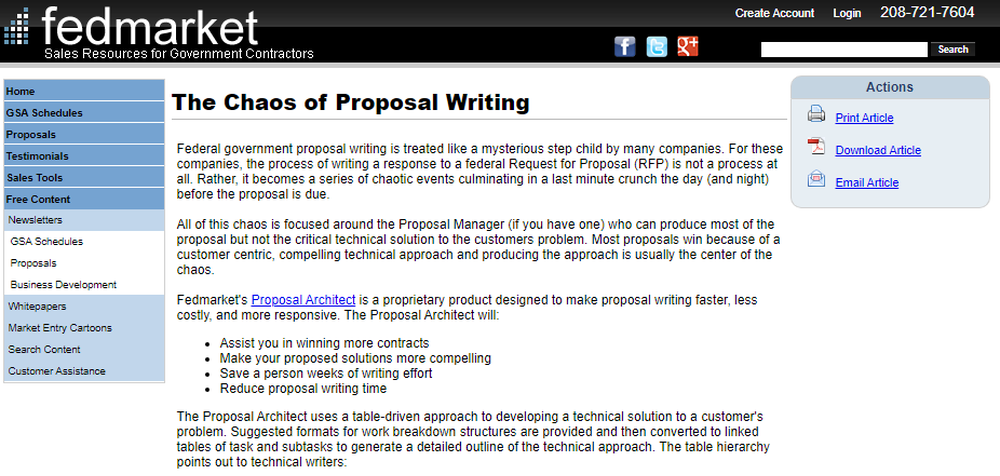 Fedmarket Proposal Architect Screenshot 1