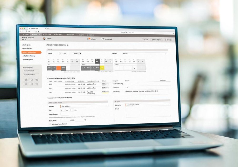 ProSonata agency software and projectmanagement