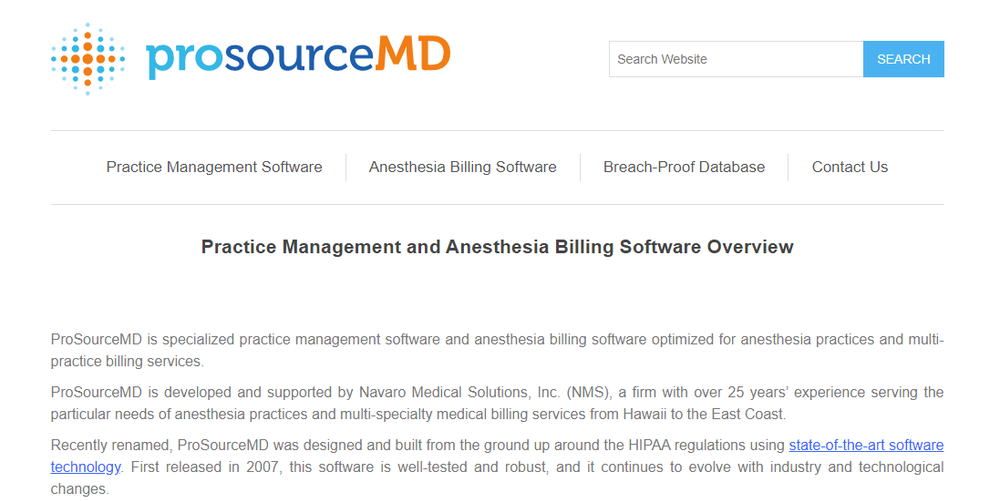 ProSourceMD Screenshot 1