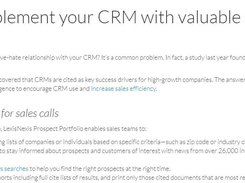 LexisNexis Prospect Portfolio Screenshot 1