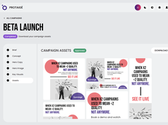 Scale the approved key visual across all channels to produce a complete campaign kit. Speed up production and generate an infinite number of variations for testing.