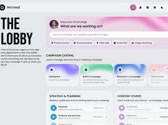 The Lobby is your central, adaptive home screen where you can access tutorials, resume your recent work, and explore the platform’s features organised by agency departments.
