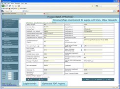 View/Edit protein batches