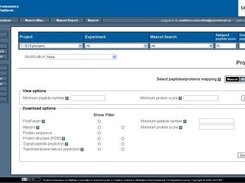 Proteome view features