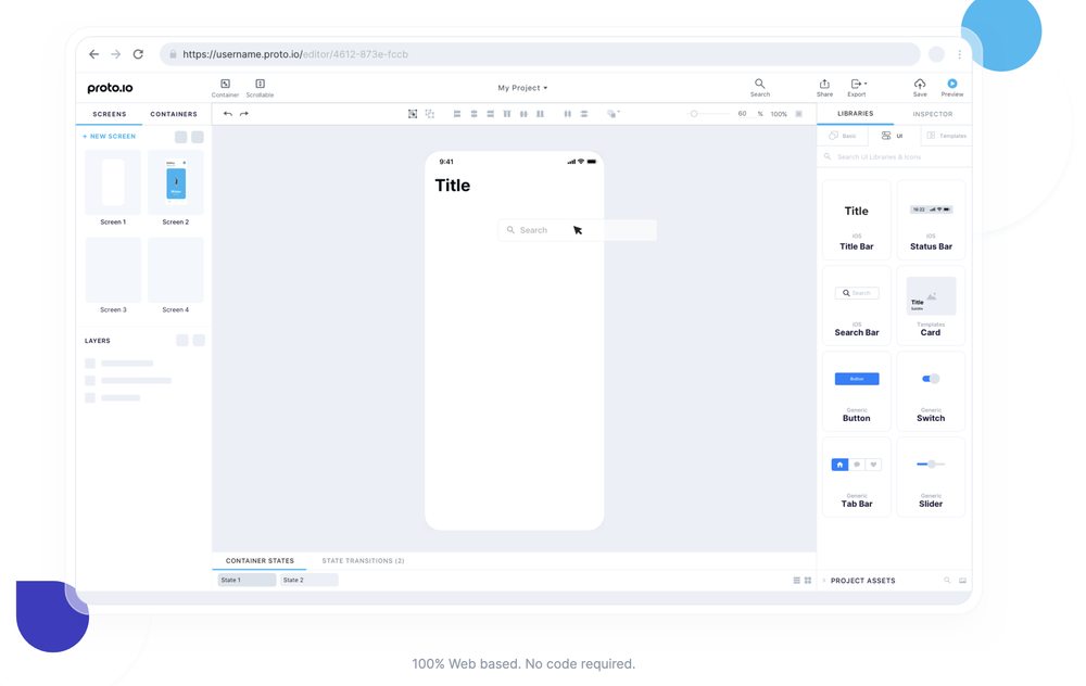 Proto.io Screenshot 1