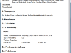 Einfacher Report