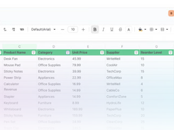 Proton Sheets Screenshot 1