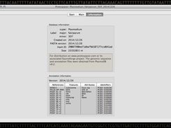 Database information screen