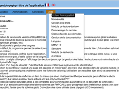 Prototype of an PHP application Screenshot 1