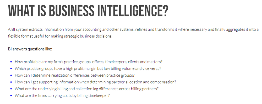 ProVantage Business Intelligence Screenshot 1