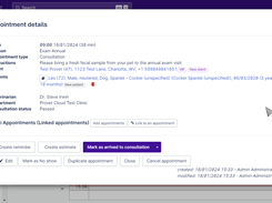 Appointment details