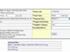 Supplier info.