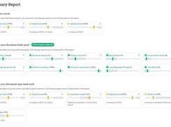 Review your writing scores in our summary report