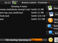 Proximate on N900 browsing shared content